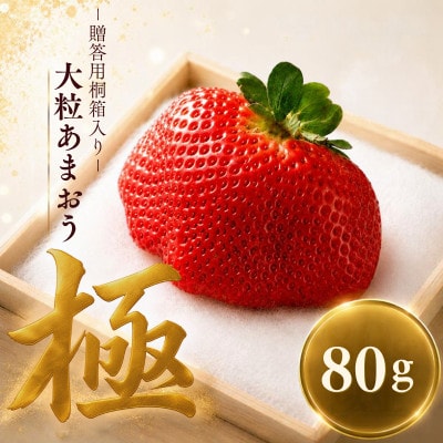 【2026年12月～順次発送】あまおう「極」大粒 約80g～ (篠栗町)
