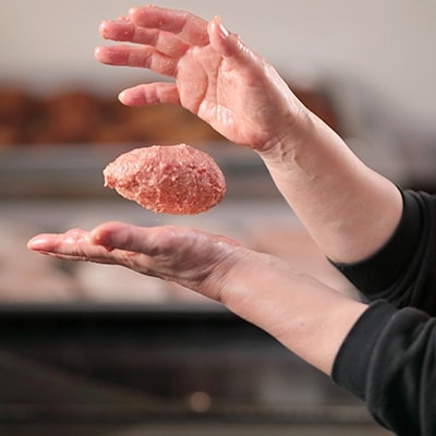 黒毛和牛100%手ごねハンバーグ素焼き　100g×9個