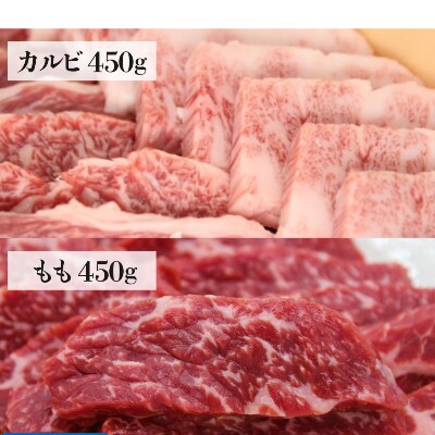 飛騨牛カルビ もも 焼肉用 450g×2種 計900g