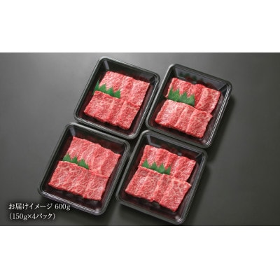 飛騨牛　赤身焼肉　600g(150g×4パック)使い勝手の良い 小分け 冷凍真空パック MZ006