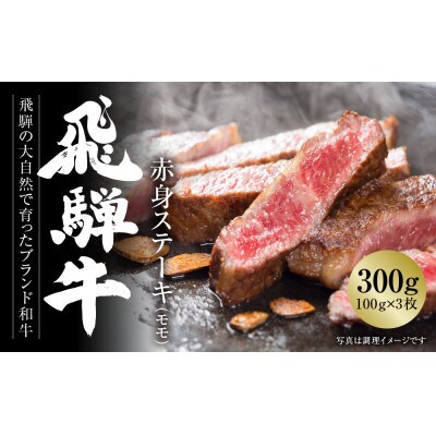 飛騨牛 赤身(モモ)ステーキ 100g×3枚 真空パック 飛騨高山ミート MZ025