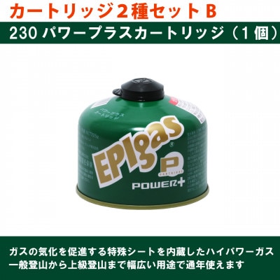 EPIgas カートリッジ 2種セットB【230パワープラス1個+110パワー1個】