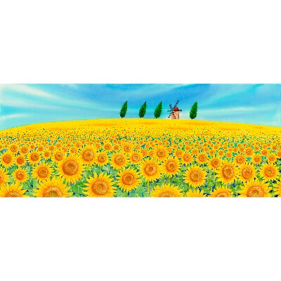 栗乃木ハルミ版画額装品「ひまわりの丘」