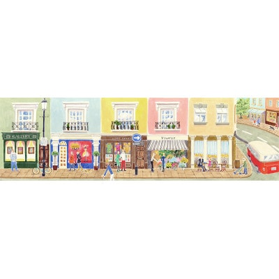 栗乃木ハルミ版画額装品「Portobello」