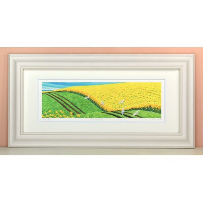 栗乃木ハルミ版画額装品「peace」