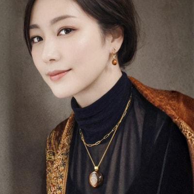 淡水パールイヤリング「連鎖」