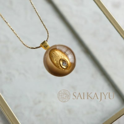 ヴィンテージボタンネックレス　「輝飾」