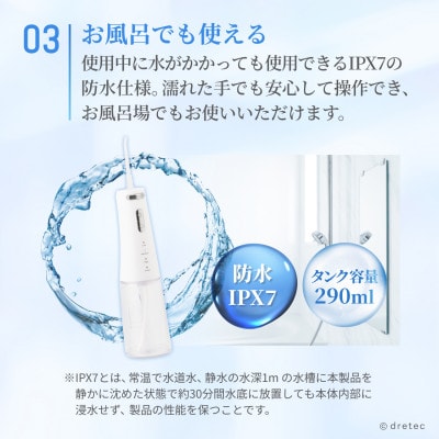 ドリテック 口腔洗浄器「ジェットクリーン フロッセ」 FS-106WT