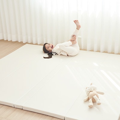 popomi 抗菌プレイマットCLEAN　アイボリー　140×200×4cm