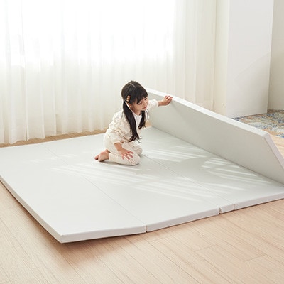popomi 抗菌プレイマットCLEAN　グレー　140×200×4cm