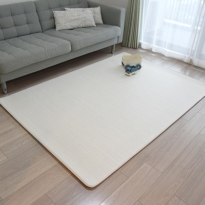 popomi 抗菌もちもちプレイマット　モダングレー&リネンベージュ　140×200×1.6cm