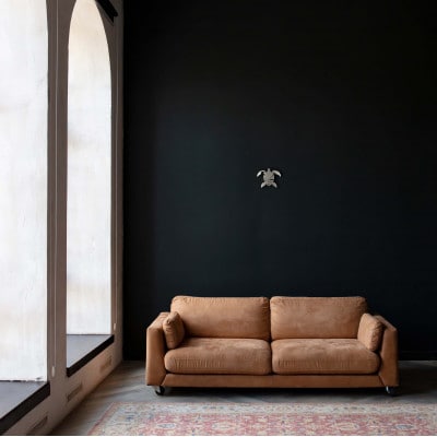 壁掛け時計「sea turle - black」