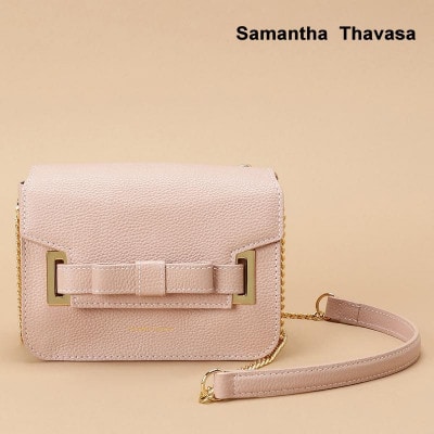 【サマンサタバサ】ショルダーバッグ　エムシュシュ 小サイズ ピンクベージュ