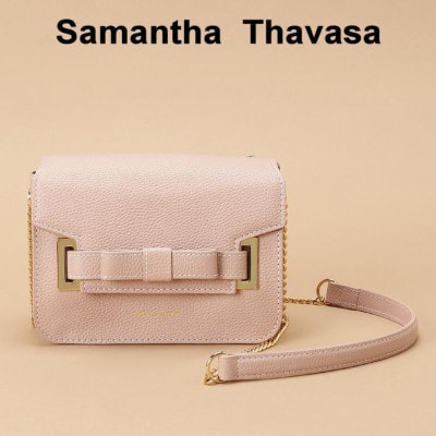 【サマンサタバサ】ショルダーバッグ　エムシュシュ 小サイズ ピンクベージュ