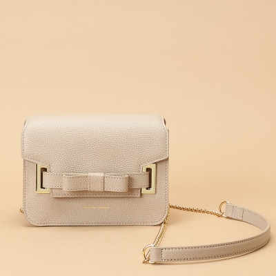 【サマンサタバサ】ショルダーバッグ　エムシュシュ 小サイズ グレージュ