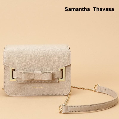 【サマンサタバサ】ショルダーバッグ　エムシュシュ 小サイズ グレージュ