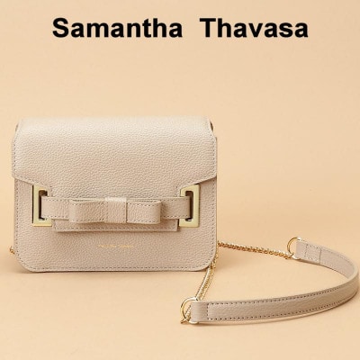 【サマンサタバサ】ショルダーバッグ　エムシュシュ 小サイズ グレージュ