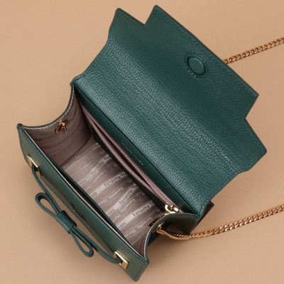 【サマンサタバサ】ショルダーバッグ　エムシュシュ 小サイズ グリーン