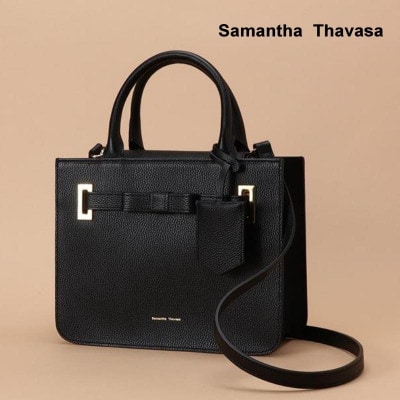 【サマンサタバサ】トートバッグ　エムシュシュ　小サイズ ブラック