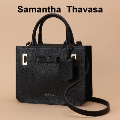 【サマンサタバサ】トートバッグ　エムシュシュ　小サイズ ブラック