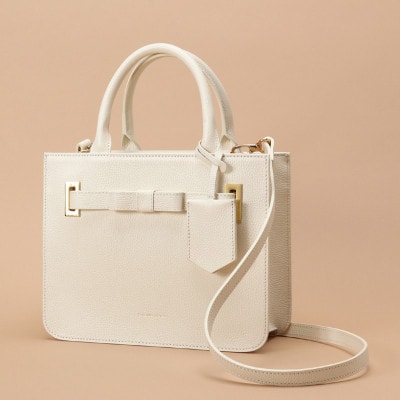 【サマンサタバサ】トートバッグ　エムシュシュ　小サイズ　ホワイト