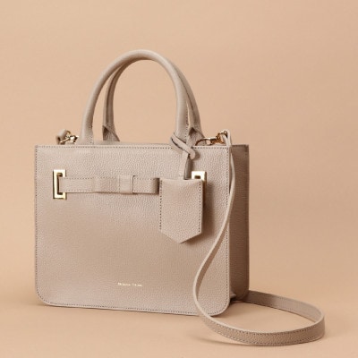 【サマンサタバサ】トートバッグ　エムシュシュ　小サイズ　グレージュ