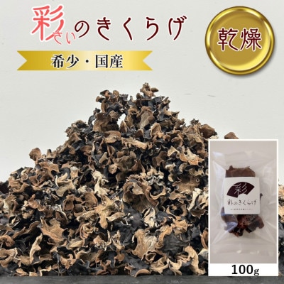 彩のきくらげ　乾燥きくらげ100g　埼玉県産
