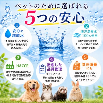 ペット用飲料水 みんなの水 500ml×24本(硬度0)