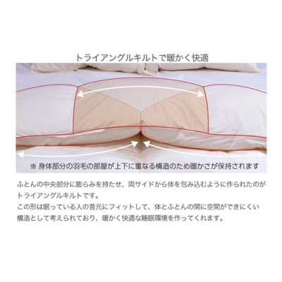 【河田フェザー使用】 羽毛 掛け ふとん ECO ホワイト ダブルロング 190×210 Z1