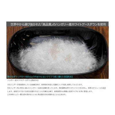 【河田フェザー使用】ナノクリスタル羽毛掛けふとんシングルロング(NC-01)