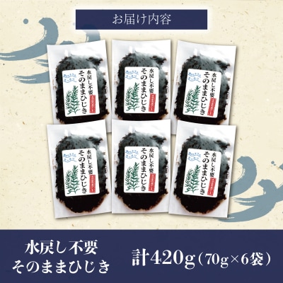 【伊勢丸い水産】 簡単!! そのまま ひじき 6個パック
