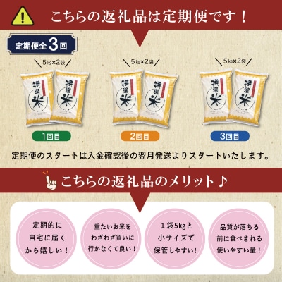 【定期便】(有)松幸農産 特選米 10kg×3回 (計30kg)　MK18