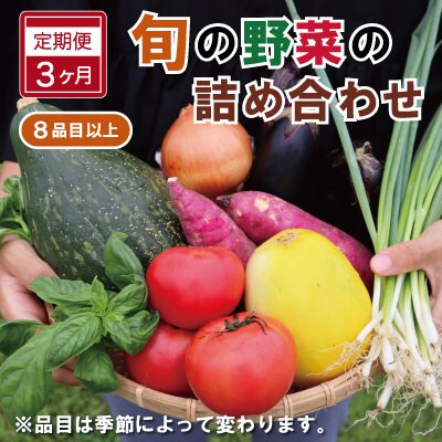 旬の野菜 詰め合わせ 8品以上 連続3か月【定期便】おまかせ セット 産地直送 新鮮 | ふるさと納税のお礼品