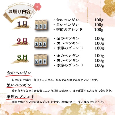 新年からのコーヒー 定期便 (1月～3月限定)