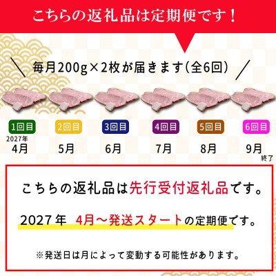 【定期便全6回】 松阪牛 特選 サーロイン ステーキ 約200g×2枚 (400g) SS46
