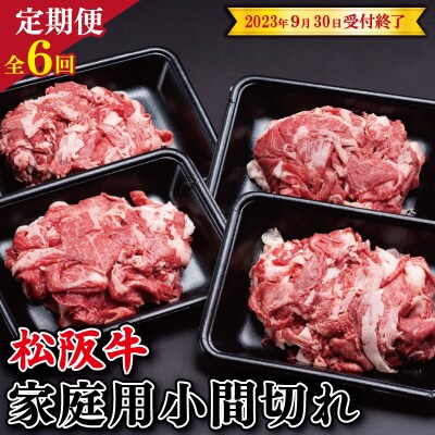 【定期便全6回】 家庭用 松阪牛 小間切れ 200g×4p SS10