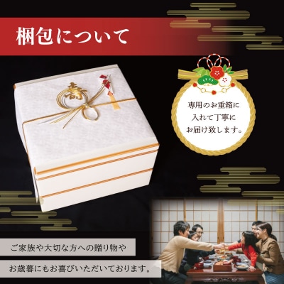 【A5等級松阪牛】焼肉和牛料理 金竹 松阪牛のローストビーフ 含む 特製 おせち 二段重