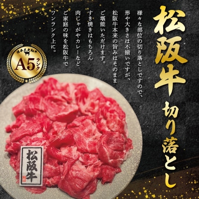 松阪牛 厳選 切り落とし 500g　A5ランク A5等級 国産牛 MA5