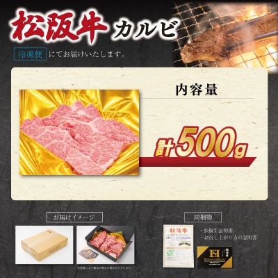 松阪牛 カルビ 500g　SS78