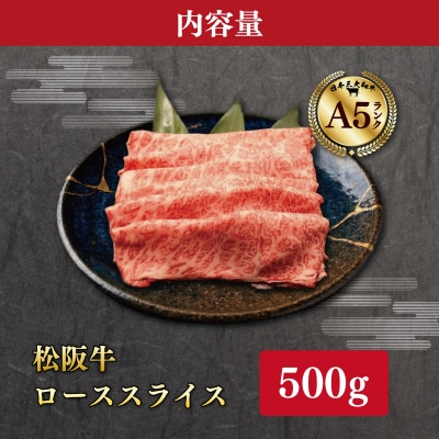 松阪牛 厳選 ローススライス 500g MA10