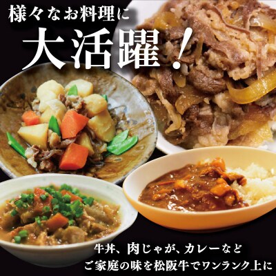 【定期便全6回】 家庭用 松阪牛 小間切れ 200g×3p SS86