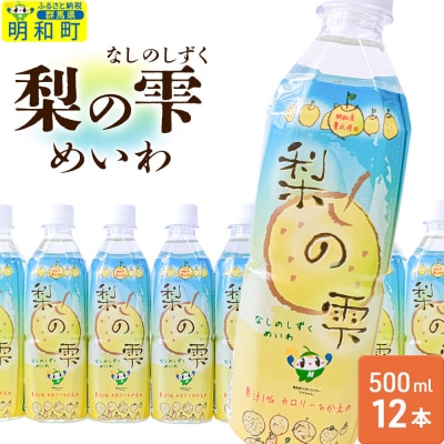 梨の雫めいわ 500ml×12本 明和町産豊水使用 清涼飲料水|10_msi-011201