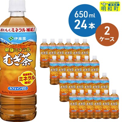 伊藤園 健康ミネラルむぎ茶 ＜650ml×24本＞【2ケース】|10_myn-034801