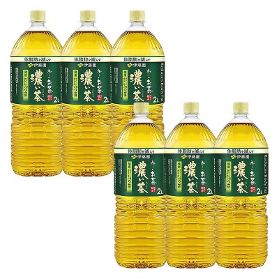 《定期便2ヶ月》お～いお茶 濃い茶 2L×6本【2ケース】|10_itn-091202