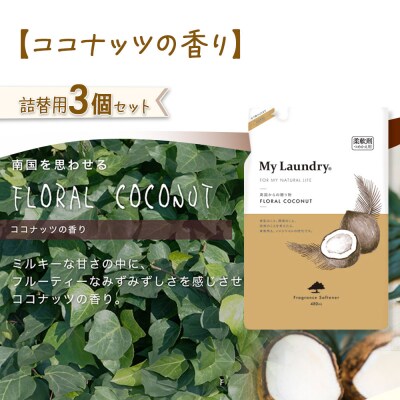 定期便3ヶ月 マイランドリー 詰替用 (3個) ココナッツ|10_spb-050103d