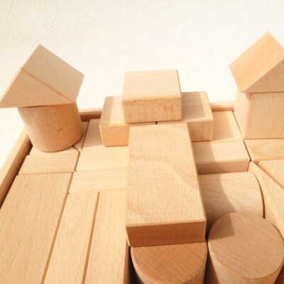 白木つみ木 一段(340×250×68mm)天然無垢 白木つみ木 つみき|10_tmd-040101