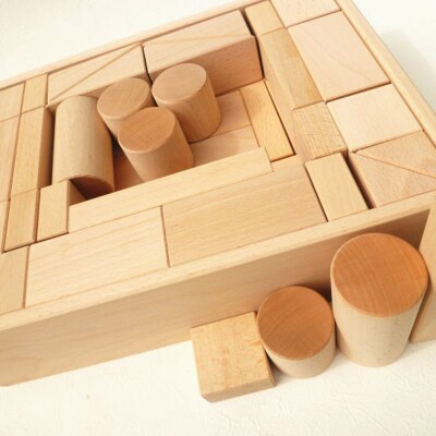 白木つみ木 二段(340×250×90mm)天然無垢 白木つみ木 つみき|10_tmd-040201