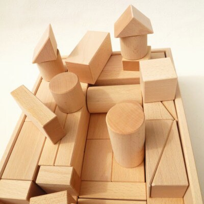 白木つみ木 二段(340×250×90mm)天然無垢 白木つみ木 つみき|10_tmd-040201