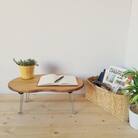 天然木 そら豆 折りたたみローテーブル ss 天然オイル・天然ワックス仕上げ 1-5歳にオススメ