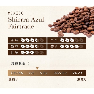 ゴールドコーヒーロースターズ　フェアトレード　メキシコ　豆　200g×2